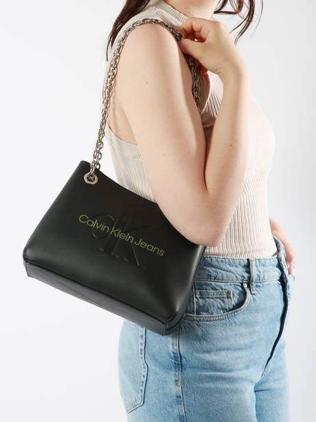 Schoudertas Sculpted Calvin klein jeans Zwart sculpted K607831 ander zicht 1